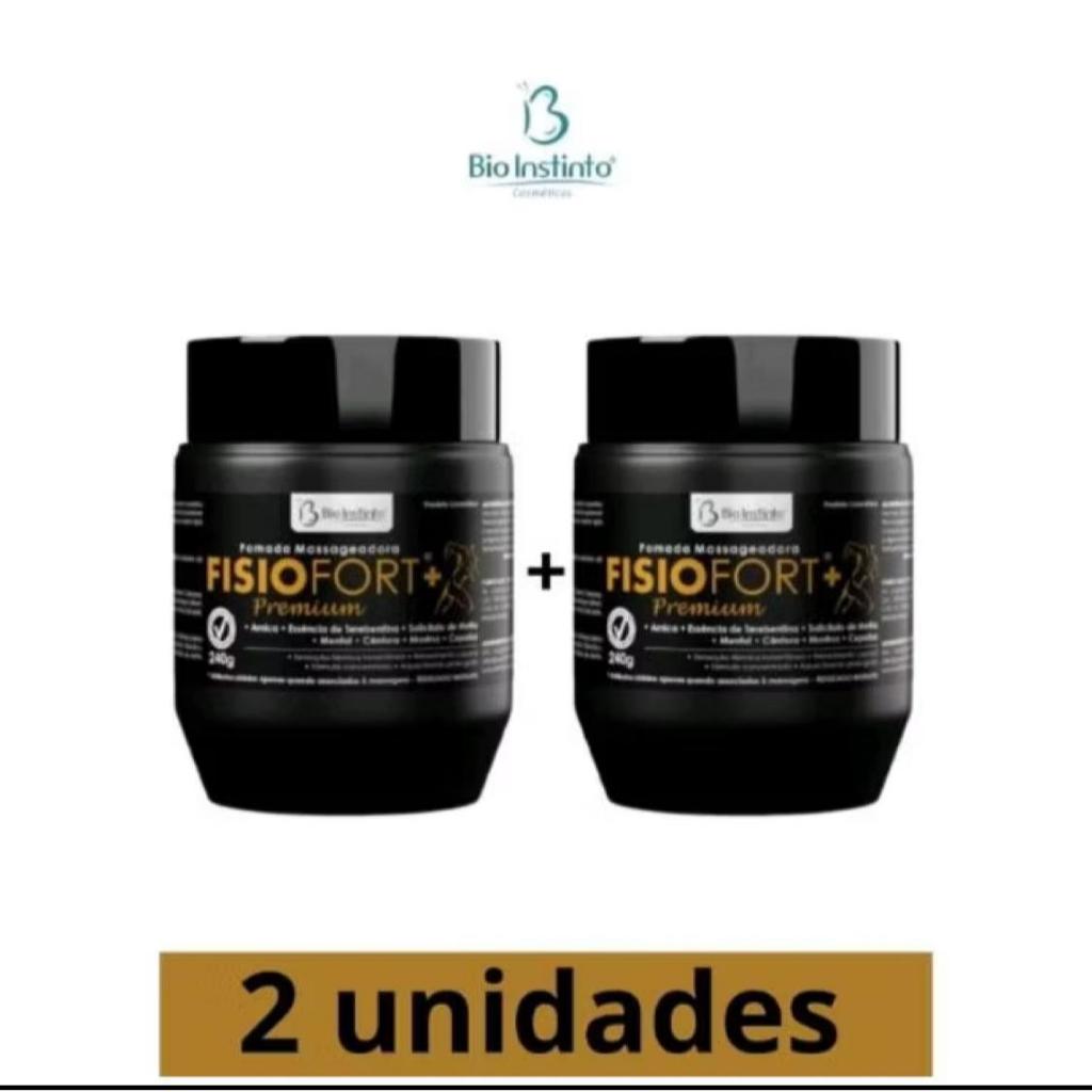 02 UN POMADA FISIOFORT PREMIUM 240g MARY LIFE  Atleta Academia Dores Musculares Massagem