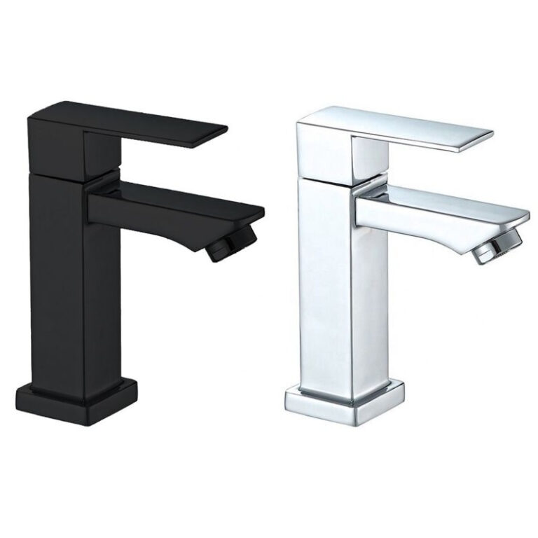 Torneira de Banheiro Lavabo cuba Preta Prata Luxo 