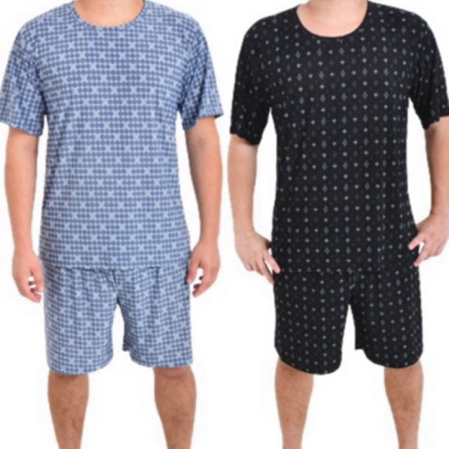 Pijama masculino shorts e camiseta suede premium