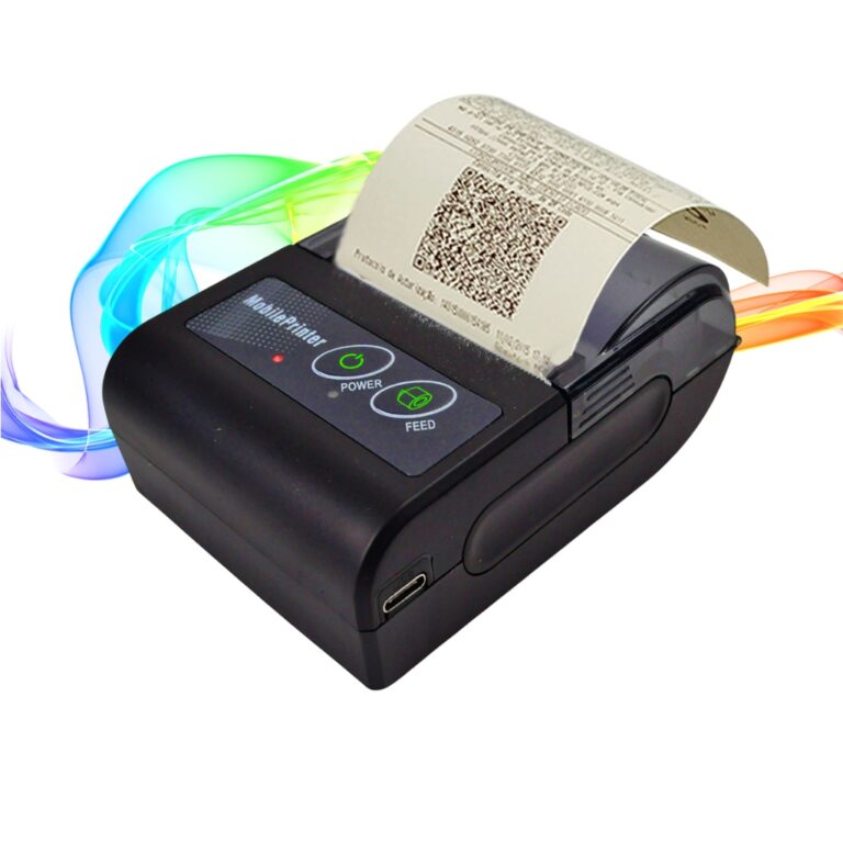 Mini Impressora 58mm Portátil Bluetooth Térmica 