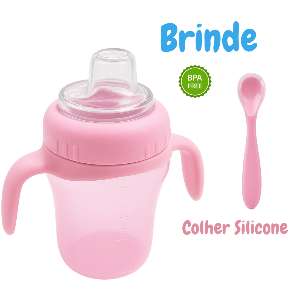 Copo Para Bebê Anti Vazamento 240ml Cefisa