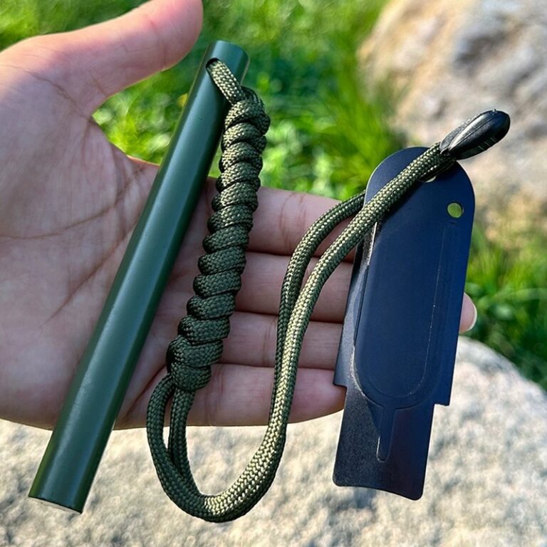 Pederneira Maciça Magnésio Camping Pesca Acended