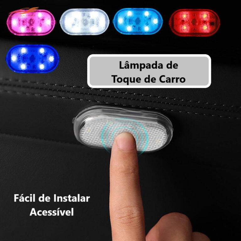 Lâmpada LED de Toque Dedo Adesivo Velcro 5 V De C