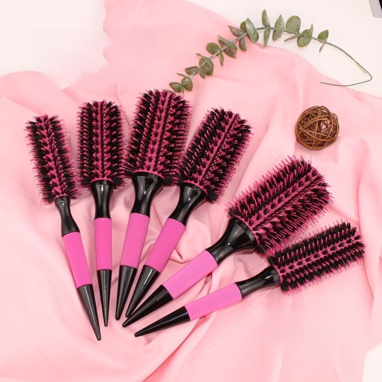 Kit 5 pc Escova De Cabelo Térmica Cerdas De Javal