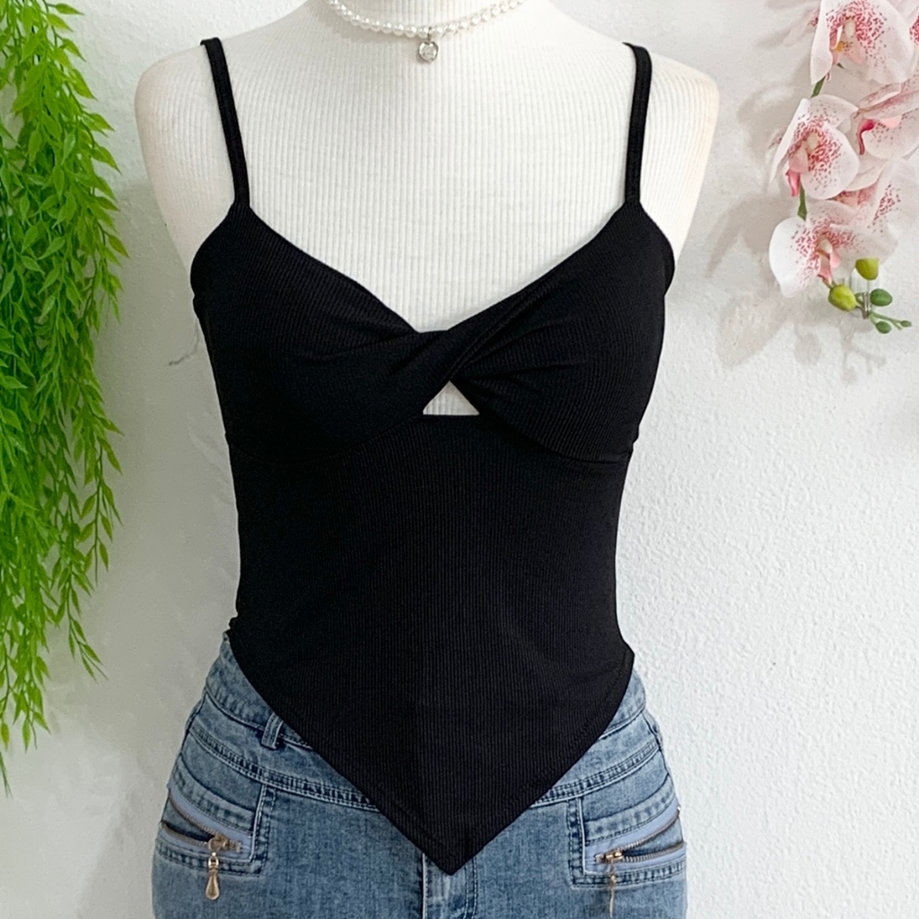 906 Colete feminino de cor sólida