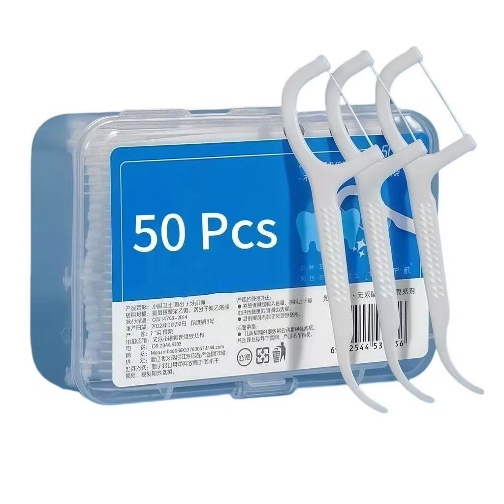 Kit 50/100/150/200 pcs Fio Dental em Formato de Arco Ultra Fino para uma Limpeza Eficaz