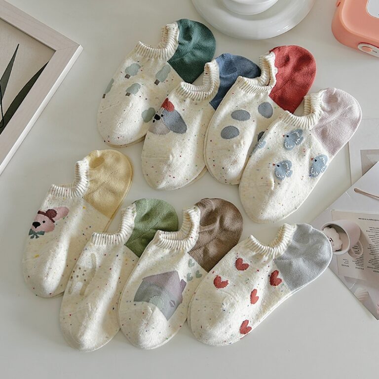 Kit 3/6/12 pares de Meias femininas fofas com esta