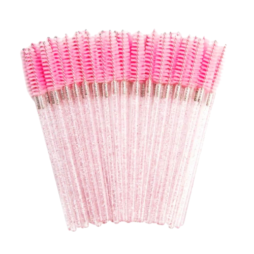 Kit 300 Escovinhas Glitter para Extensão Alongame