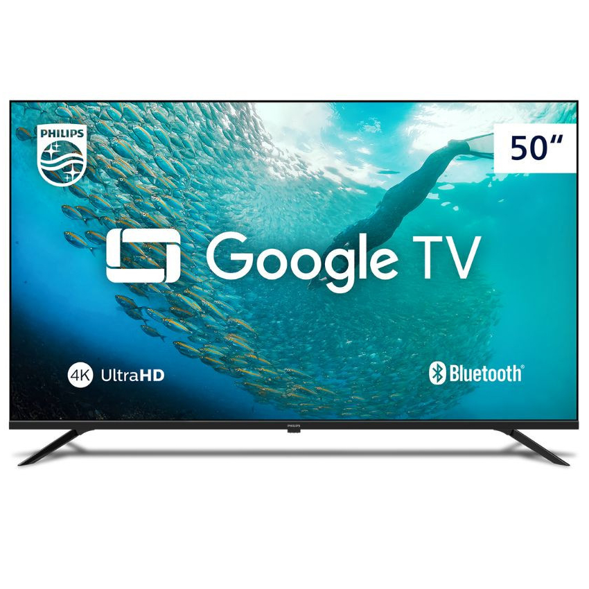 Smart TV Philips 50 4K HDR Google TV / Comando de Voz / Dolby Áudio – 50PUG7019