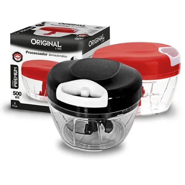 Processador de Alimentos Semiautomático 500ml ou 