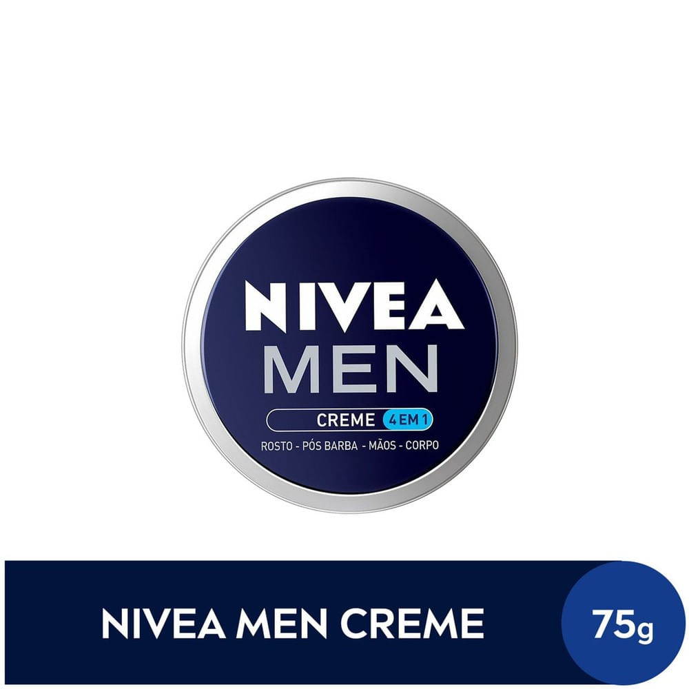 Creme Hidratante facial, Corporal, pós barba e mãos  Nivea Men 4 em 1 com 75g