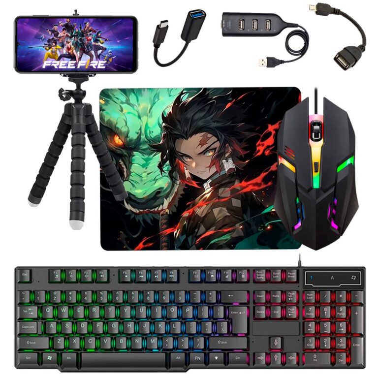 Kit Mobilador Completo 7 Peças Teclado Mouse Game