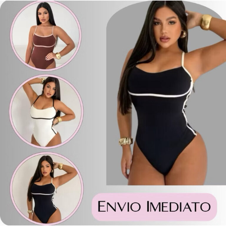 Body alcinha Feminino Bicolor Anarruga Sustentaç�