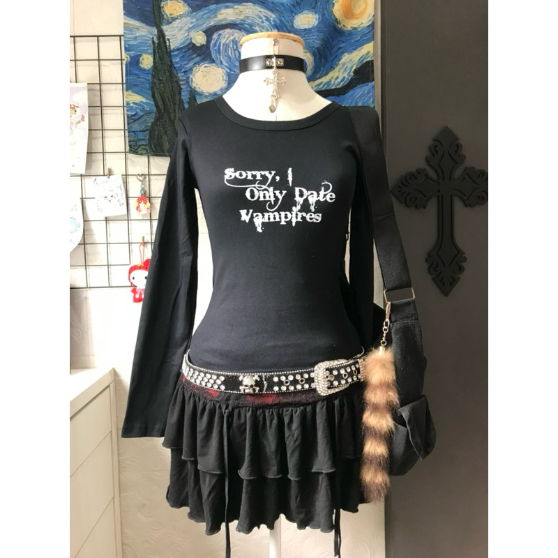 Blusa Vampire | Goth, Alternativo, Y2k, Dark, Punk
