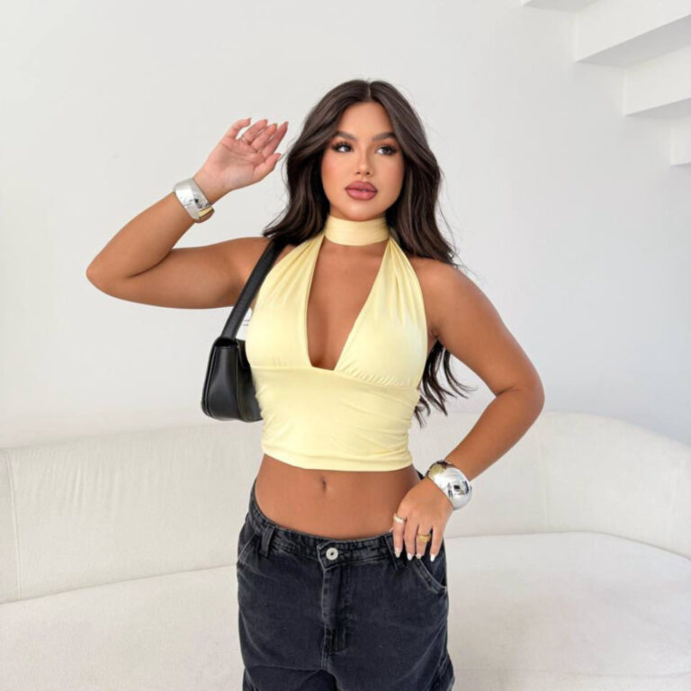 Top Cropped Frente Única Amarração Multi forma