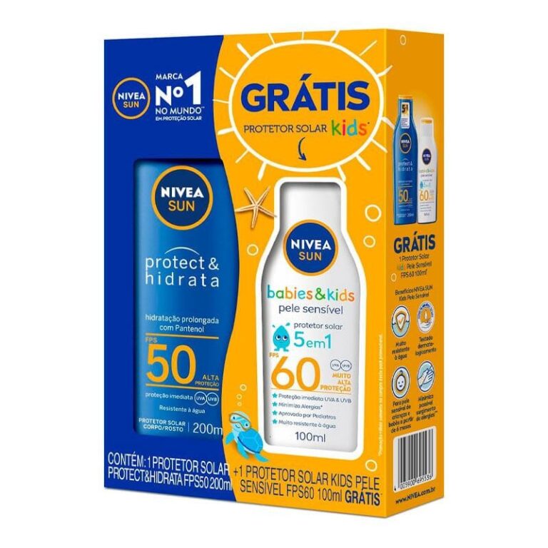 Kit Protetor Solar Facial Nivea Sun Protect E Hidr