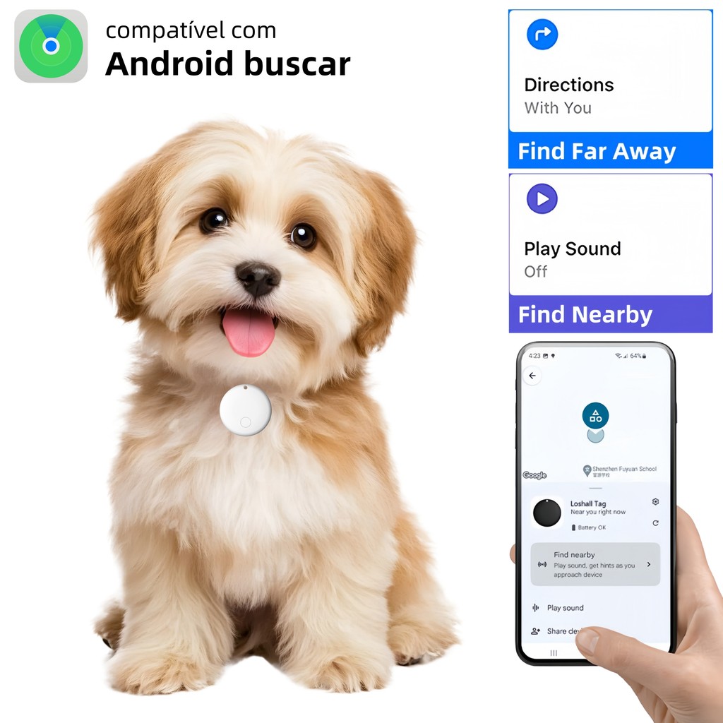 Rastreador Smart Tag Android Certificado App Oficial Distância Global GPS