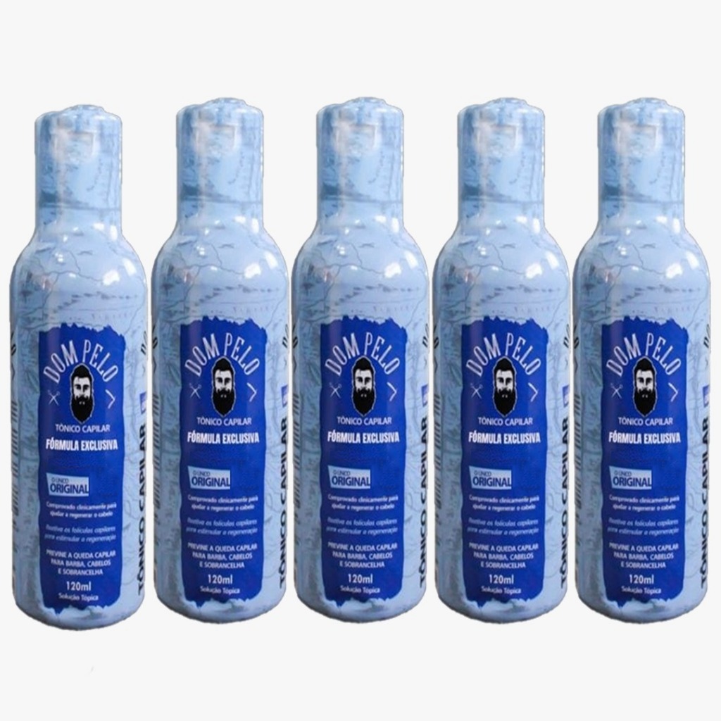 Kit 5 X cabelo barba e sobrancelha com caixinha