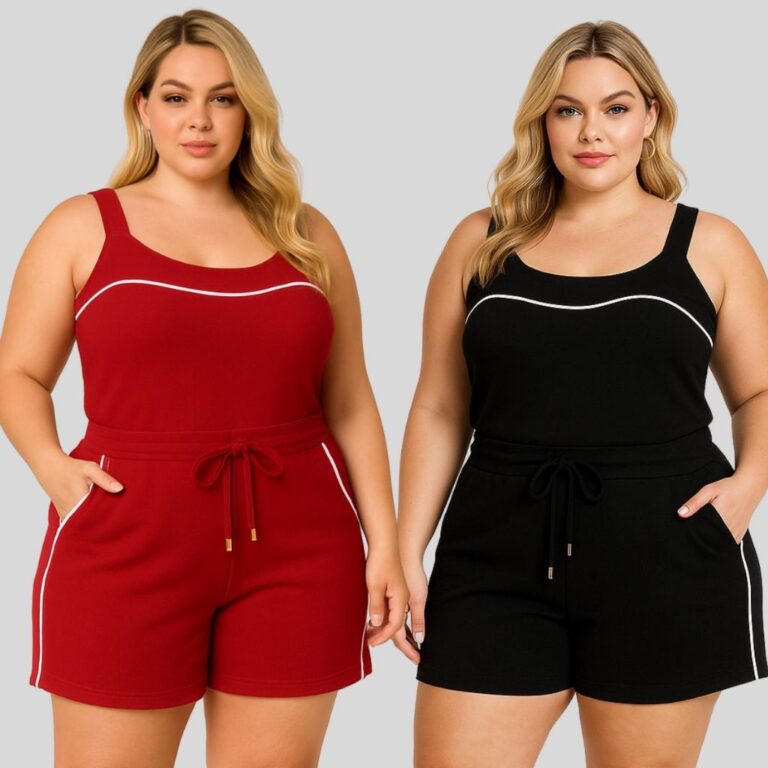 Kit 2 Conjuntos de Malha Crepe Plus Size. Plus Siz