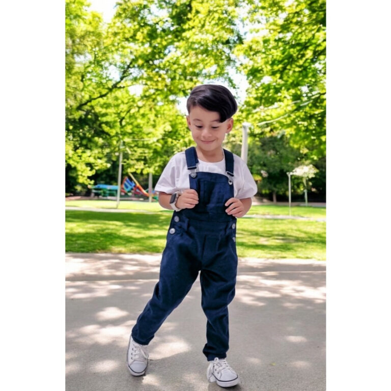 Jardineira Jeans Macacão Masculino Infantil Look 
