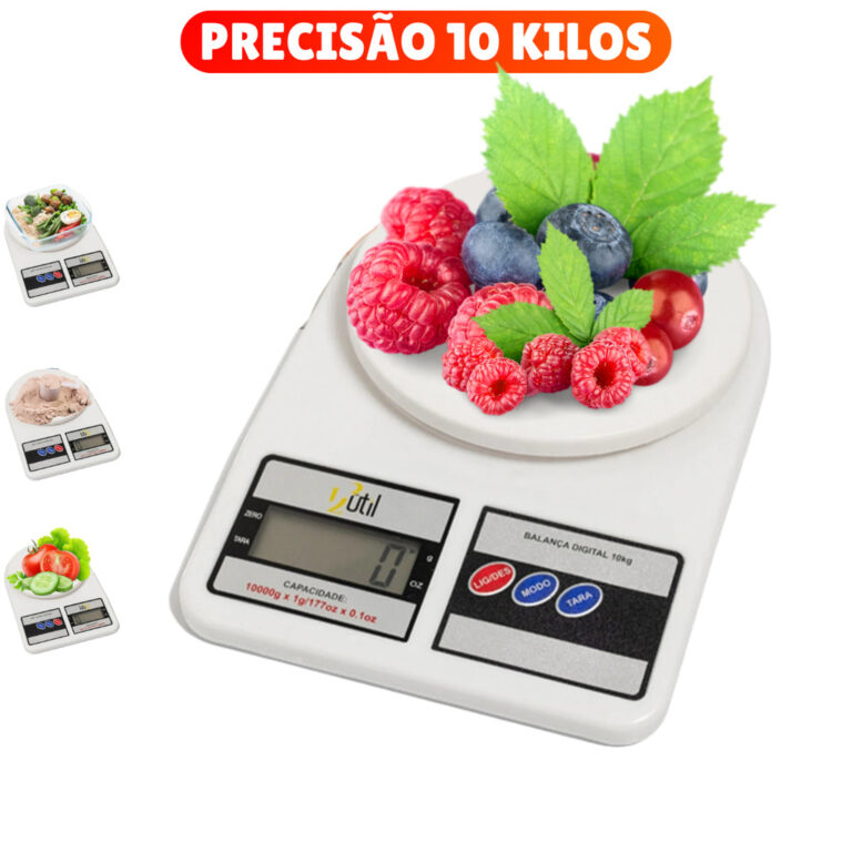 Balança de Cozinha Digital Alta Precisão 10Kg pa