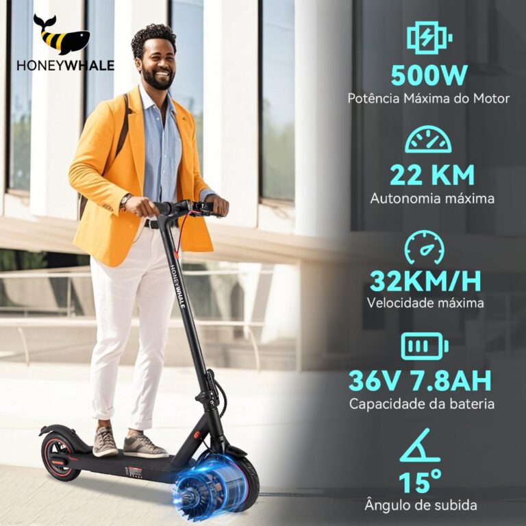 HONEYWHALE M2 Pro 500W Patinete Elétrico Scooter,