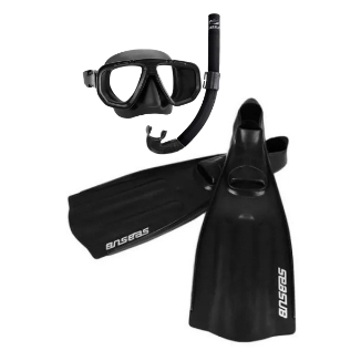 Kit Mergulho Completo Máscara Snorkel Nadadeira P