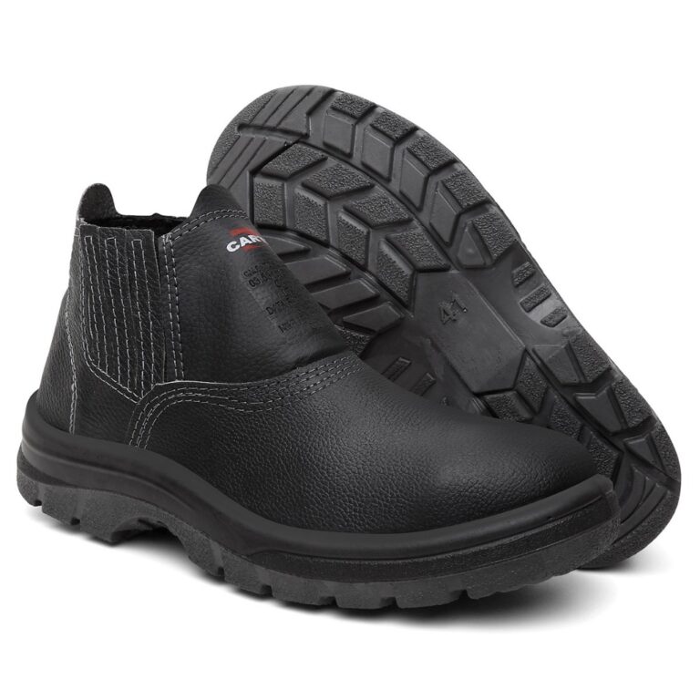 Botina de Segurança em Couro Solado Leve Bico de 