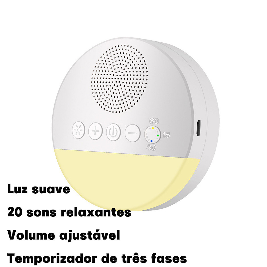 Máquina de ruído branco para crianças, USB Recarregável luz noturna,Sleep Sound Player