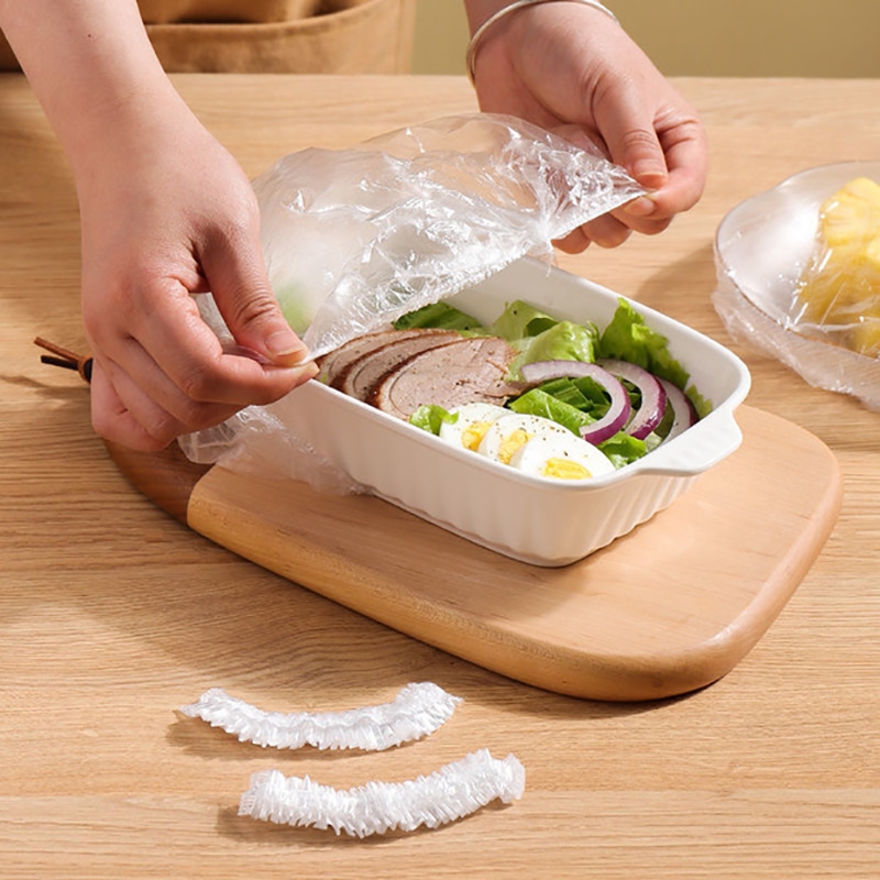 Kit de 100 Tampas de Plástico Descartáveis para Alimentos – Sem Resistência Especial e Tamanho Único