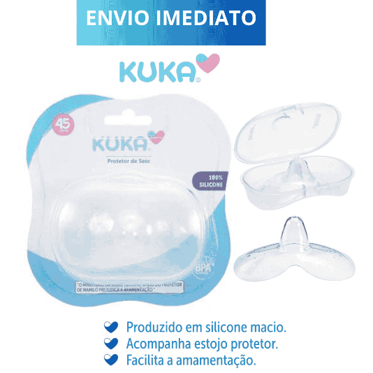 Protetor De Silicone Kuka Para Seios Mamilo Bico S