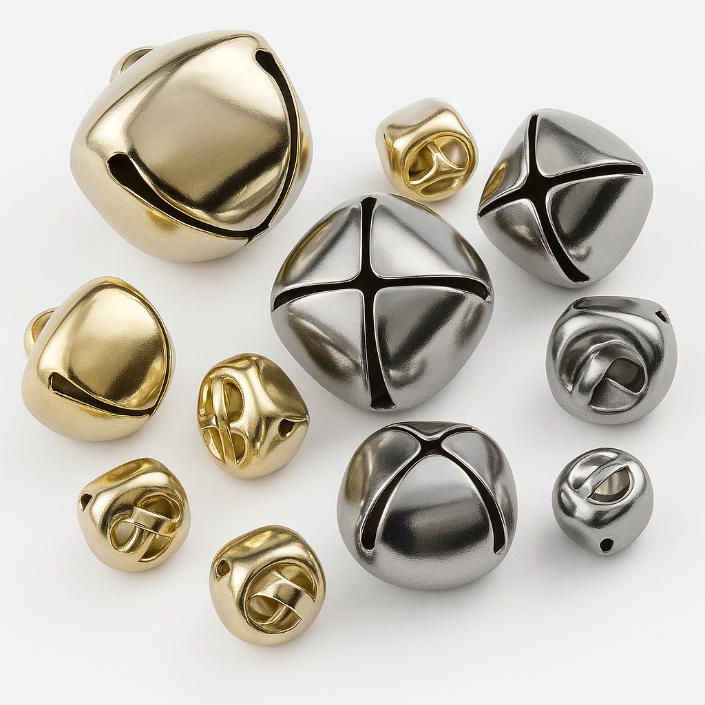 Guizo De Metal Para Coleiras Bijuterias Prata Ou Dourado 20 Peças