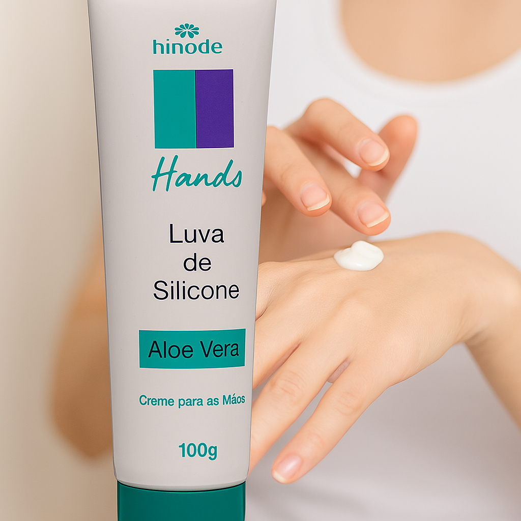 Luva Silicone Hands 100g Creme Para Mãos Máscara De Proteção Original Grupo Hinode