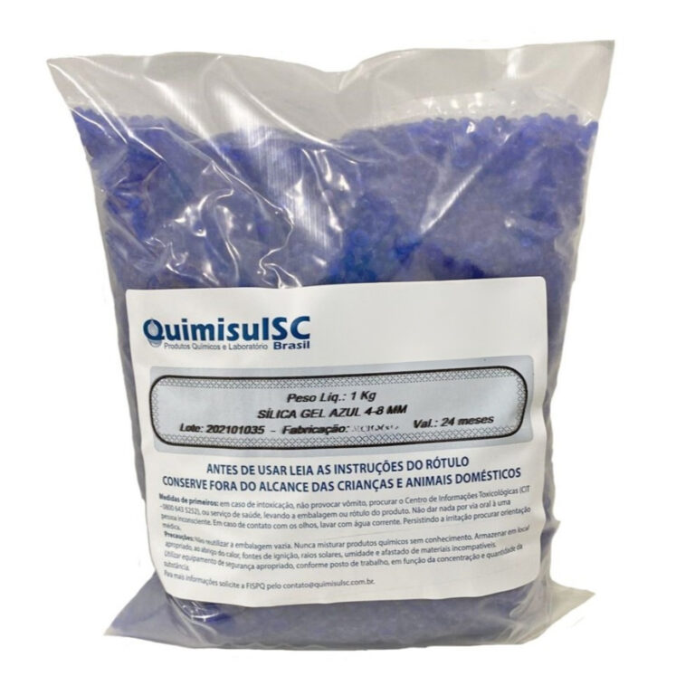 SÍLICA GEL AZUL 4-8 mm – 1 kg