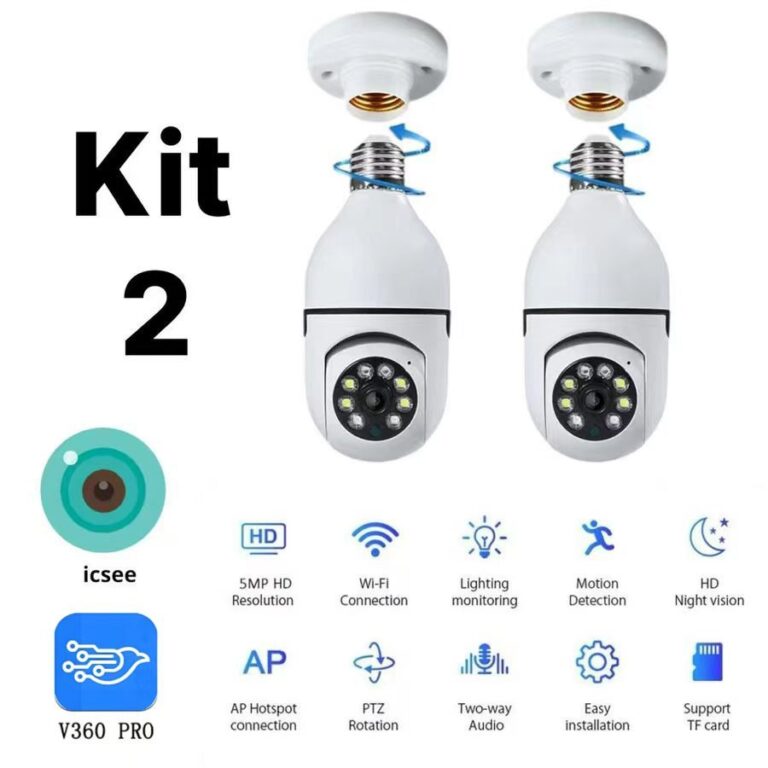 Kit 2 Câmera Segurança Prova Dágua Infravermelh