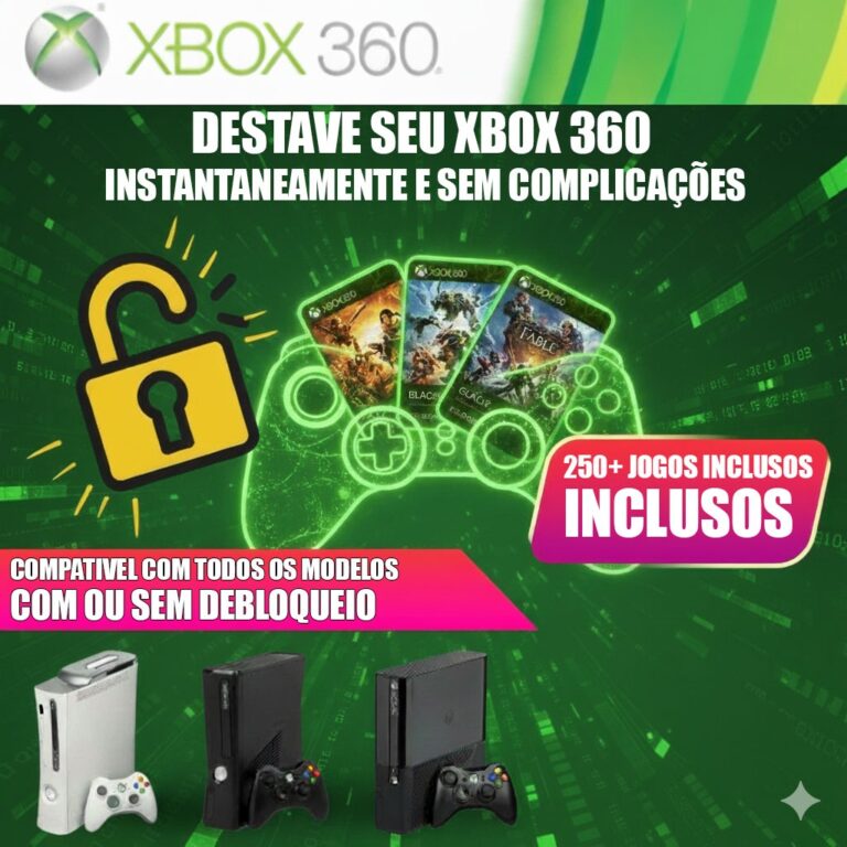 HD Externo 500GB com  192 Jogos para Xbox 360 RGH 