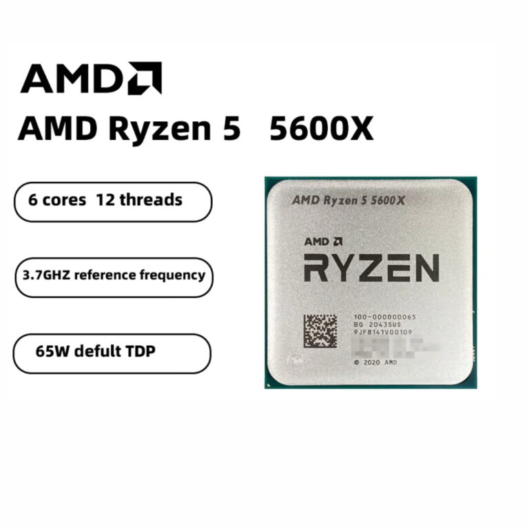 Processador AMD Ryzen 5 5600X, 6-Core, 12-Threads,