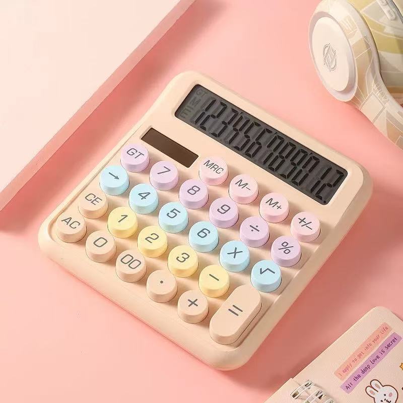 Calculadora Colorida Morandi De 12 Dígitos Teclado Mecânico De Ponto Grande Escola E Papelaria De Es