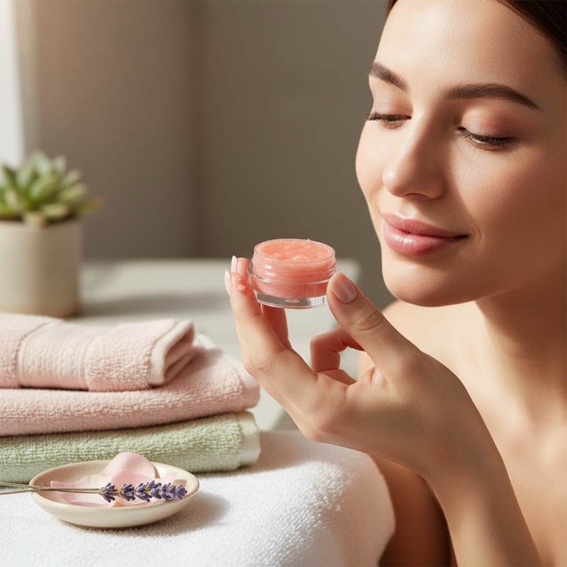 Esfoliante Labial Lip Scrub Natural  Hidratação e Maciez Imediata