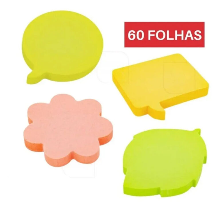 Mini Bloco Post It Adesivos Coloridos Sortidos com