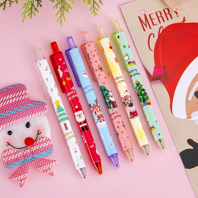 Caneta De Natal Final Prêmios Presente Papelaria Criativa Material de Estudante Recompensa Papelaria