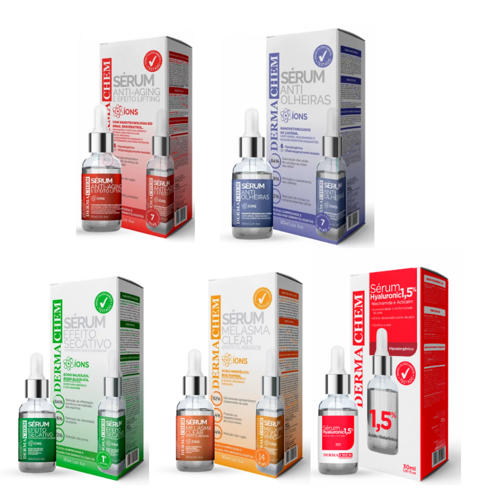 DermaChem Sérum –  Melasma / Secativo / Hyaluronic – 30ml