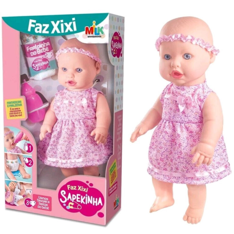 Boneca Sapekinha Faz Xixi De Verdade Com Mamadeira
