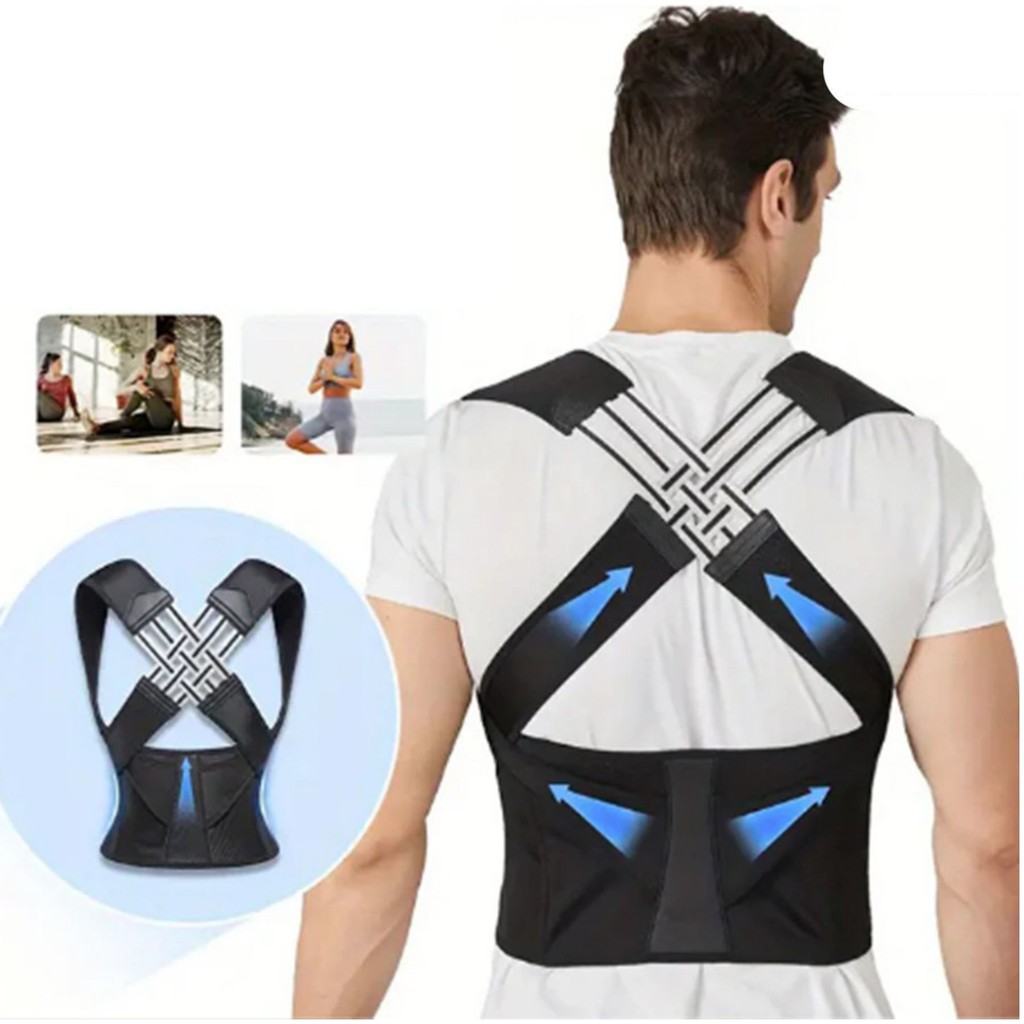 Colete Corretor Postural Para Coluna Cervical Alinha Postura