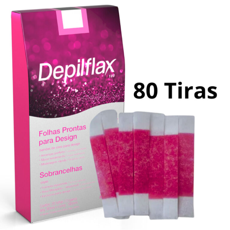 80 Tiras De Cera Pronta Sobrancelhas Buço Tutti F