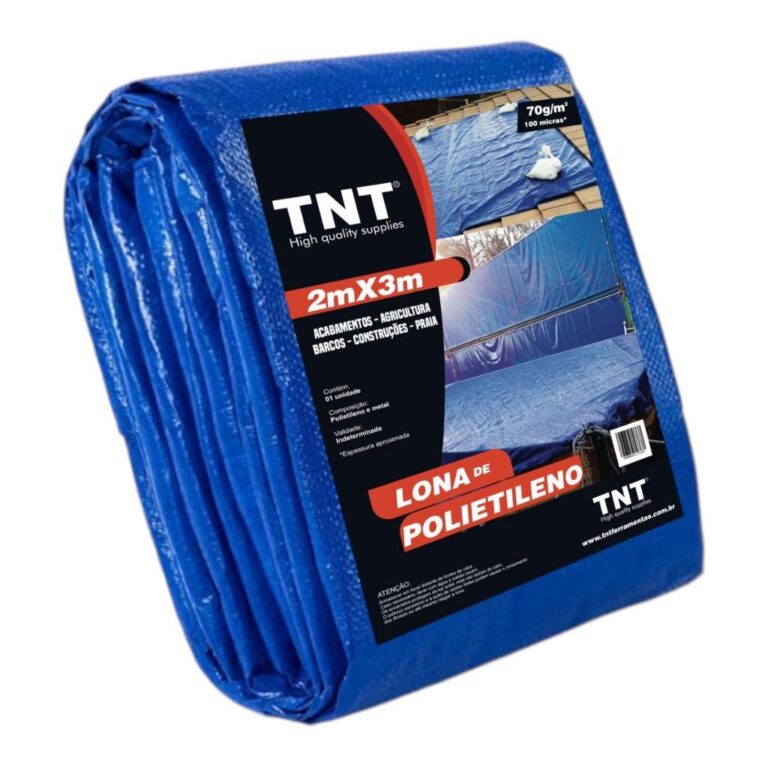 Lona Polietileno TNT Azul 3×2 m Reforçada Im