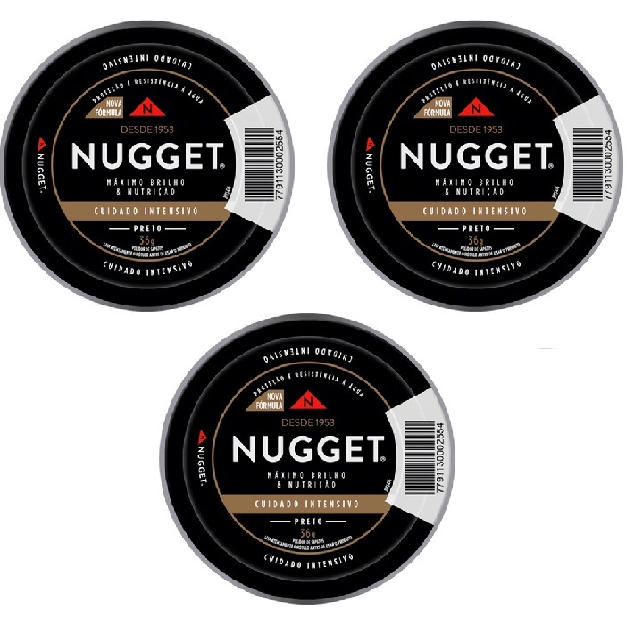 Kit c/3 de Ceras de Engraxar Sapato de Couro Polid