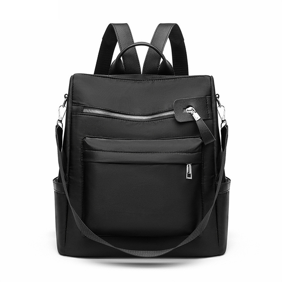 Mochila Anti-roubo Multifuncional Feminina Nylon Pano Impermeável Mochila De Estudante Mochila De Gr