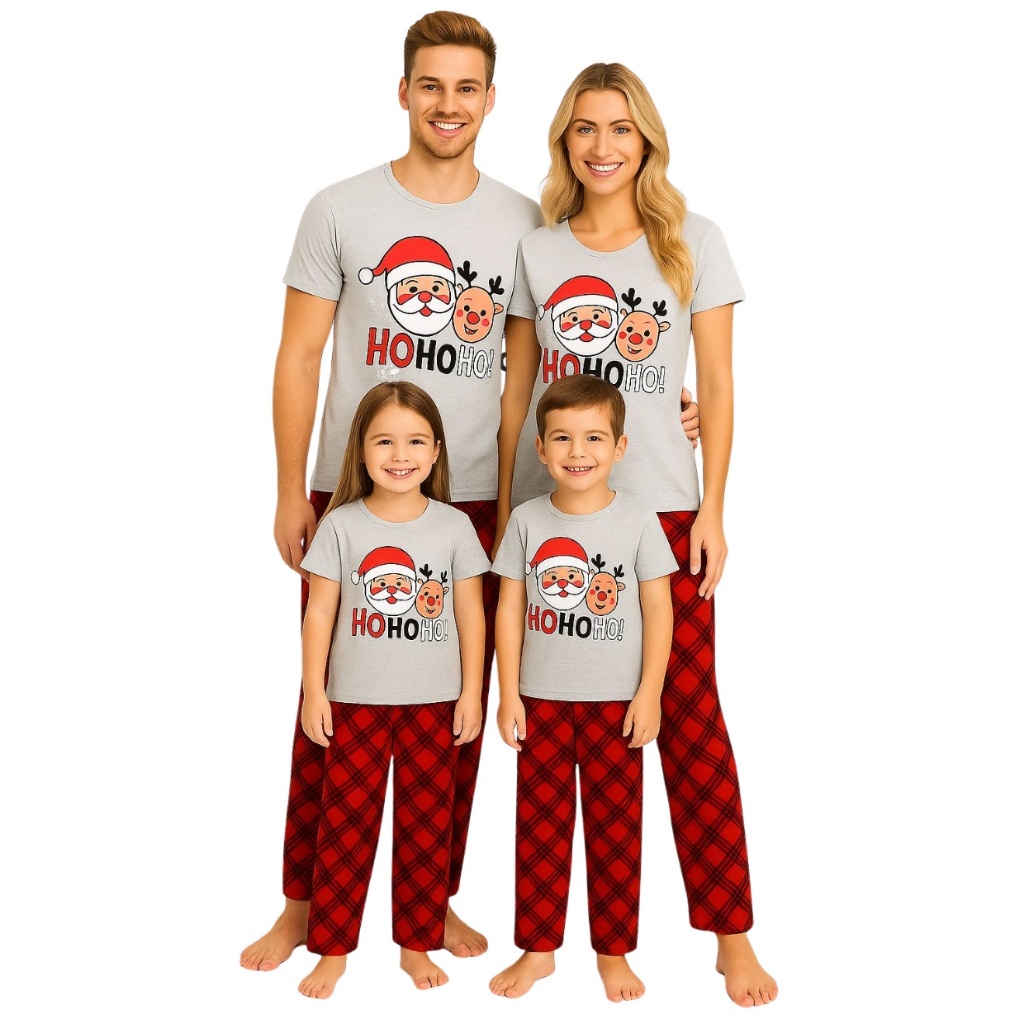 Kit Pijama Combinado Natal Família Meia Estação Tal Pai Tal Filho E Tal Mãe Tal Filha