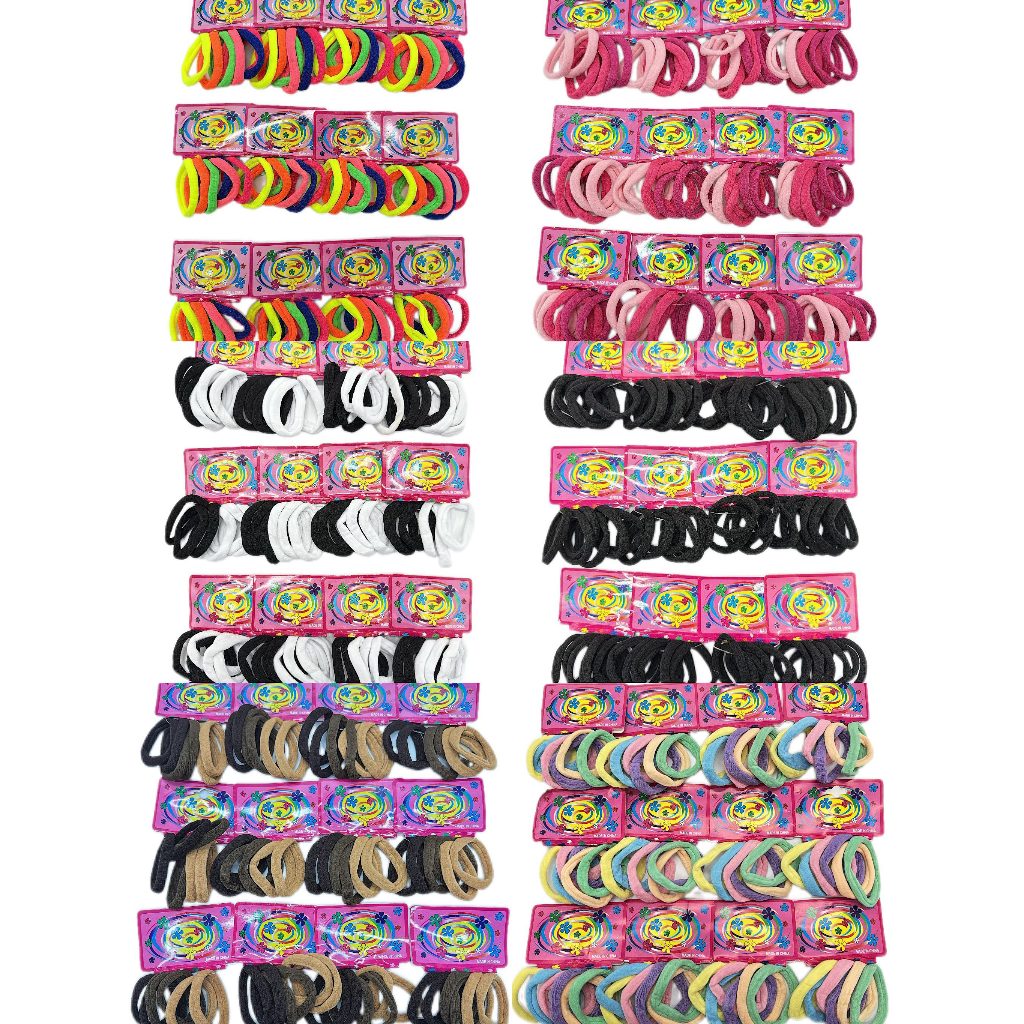 KIT 72/144/216 unidades Xuxinha Rabicós de Alta Qualidade para Cabelo Elásticos de Cabelo